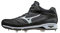 Mizuno Herren Dominant Ic Mid Baseballschuh, schwarz/weiß, 39 EU