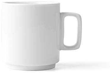 Holst Porzellan BC 022 BH - Bicchiere con manico di blocco, 0,22 l, impilabile, 7,5 x 7,5 x 8,1 cm, 6 unità