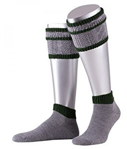 Almbock Trachtenstutzen Herren - Wadl Strümpfe in der Farbe grau - Socken in den Größen 40-41, 42-43, 44-45, 46-47