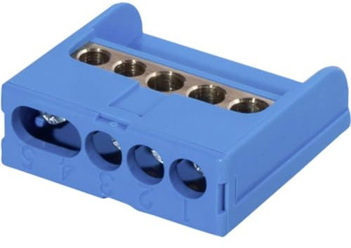 F-Tronic 7290002 Borne de raccordement bleu Type de conducteur = N