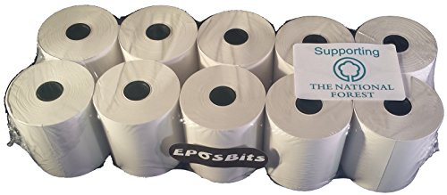 EPOSBITS® Brand Rolls to Fit Casio SE-G1 SEG1 SE G1 Red Cash Register - 10 Rolls