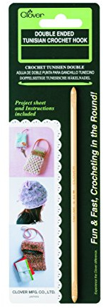 Clover 1308/J Double Ended Tunisian Crochet Hook-J/6mm
