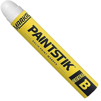Markal 12-Pack White Paint Markers - Permanent, Waterproof & UV Resistant for Metal, Wood, Tires - Home & Industrial Use, Fade-Resistant, Made in USA - Works on Oily, Icy, Wet, Dry & Cold Surfaces
