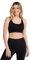 Mountain Warehouse Antibacterial Seamless Womens Bra - Stretchable, Antichafe Ladies Sports Bra, Racer Back, Lightweight & Support Bra -for Running, Gym, Sports, Fitness Black S