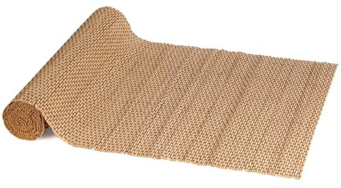 BambooMN Tischläufer aus Bambusholz, naturbraun, 33 x 178 cm, 1 Stück