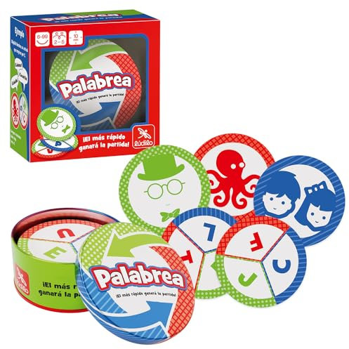 Ludilo - Palabrea | Juegos De Mesa Niños 6 Años O Más | Juegos Educativos 6 Años O Más | Regalos para Niños | Juego De Cartas 10 Minutos De Duración | Juego De Mesa De 2 A 5 Jugadores