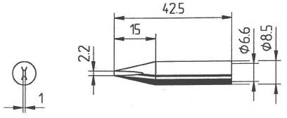 ersa 842 CD Lötspitze Meißelform Spitzen-Größe 2.2mm Inhalt 1St.