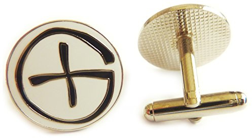 Geocaching GeoCoin PathTag Logo Suit Wedding Cuff Link Set