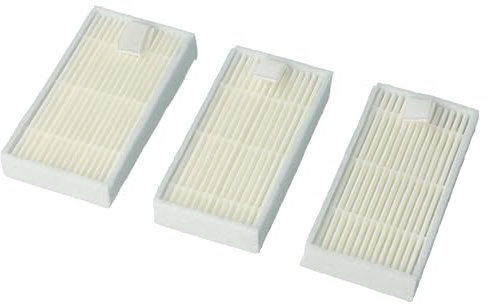 vhbw 3x filtre compatible avec Ariete Briciola 2711, 2712, 2713, 2717, Evolution 2.0 aspirateur - filtre HEPA blanc