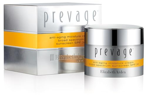 Elizabeth Arden - Prevage, Crema Hidratante Antienvejecimiento con Protección Solar SPF 30, Hidratante Facial con Idebenona, 50 ml
