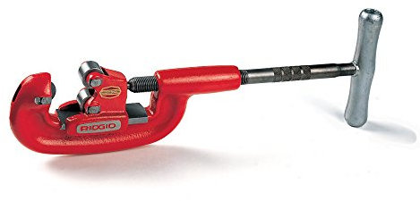 RIDGID 32825 Modell 2-A Hochleistungsrohrabschneider mit 3 Schneidrädern, Stahlrohrabschneider 1/8 bis 2 (3 bis 50 mm)