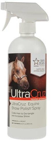 UltraCruz Equine Show Polish® Spray för hästar, 32 uns