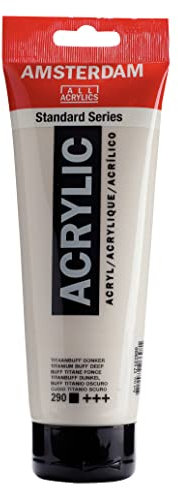 Amsterdam Standard Series Acrylfarbe Tube 250 ml Titanbuff Dunkel 290 (17122900)