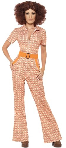 Smiffys Authentic 70s Chic Costume, Orange Halloween und Karneval