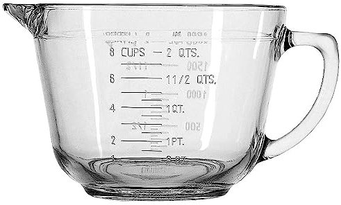 Anchor Hocking Glas Rührschüssel, Sicherheitsglas, 2,0 l