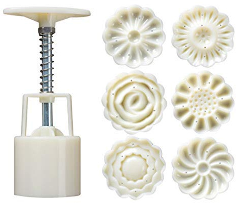 Healifty Hand-Pressure Moon Cake Mould DIY Decor Hand Press Cutter Cake Biscuit Mold