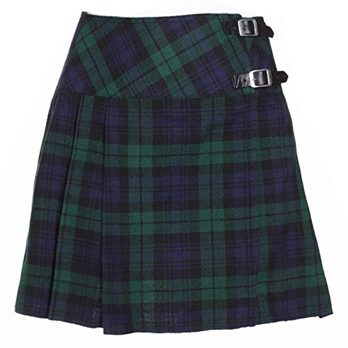 The Scotland Kilt Company Ladies Tartan Scottish Mini Billie Kilt Mod Skirt - Casual, Adjustable Buckle High Rise Flattering Fit Skirt