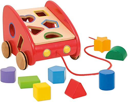 Goula, Coche arrastre, Juego de habilidad a partir de 1 año, Multicolor