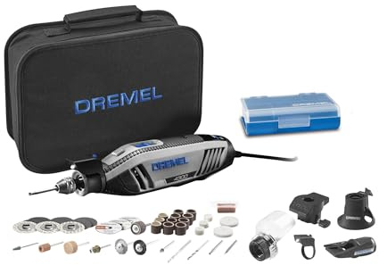 Dremel 4300-5/40 High Performance Rotary Tool Kit with LED Light- 5 Attachments & 40 Accessories- Engraver, Sander, and Polisher- Perfect for Grinding, Cutting, Wood Carving, Sanding, and Engraving