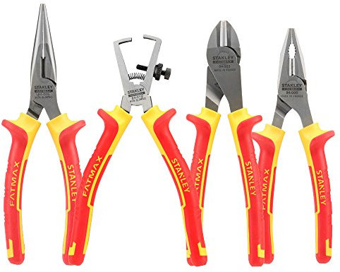 Stanley 484489 FatMax VDE Plier Set (4 Pieces)