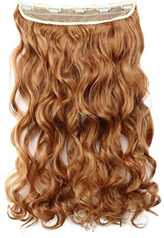 CAISHA 70cm Clip In ExtensionsExtensions Per I Capelli Posticcio Liscio Marrone Rame C66-1