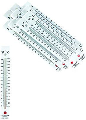 hand2mind High-Range, Dual-Scale, Mercury-Free, Safety Thermometers for Indoor Science Use (Pack of 10)