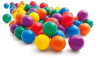 Intex 49602 NP Small Fun Ballz - Kunststoffbälle - 100 Stück - Ø 6,5 cm