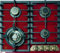 Kaiser KCG 6335 RotEm Turbo | Empire Turbo Gas Hob | 4 Gas Burners | Mains Gas or LPG | Bordeaux Red Glass Cooktop