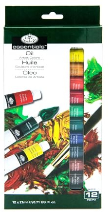 Royal & Langnickel Oil Color Artist Tube Paint, 21ml, 12-Pack