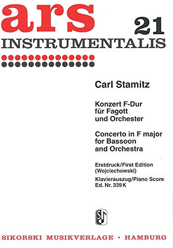 Konzert: für Fagott und Orchester. bassoon solo, orchestra. Réduction pour piano.