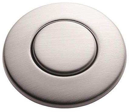 INSINKERATOR Air Switch Decorative Button for INSINKERATOR Dual Outlet Garbage Disposal Air Switch Kit, STC-SN, Satin Nickel