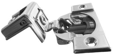 Blum, Compact Blumotion 38C (Round Cup) Hinge & Plate, For 1-1/4 Overlay, Wraparound, Screw-On, 10-Pack