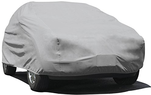 Budge Protector V SUV Cover, Premium 5-Layer Waterproof All Weather Dust Proof Protection with Soft Inner Lining, Fits SUVs up to 210 L x 68 W x 60 H, Gray, Size 2