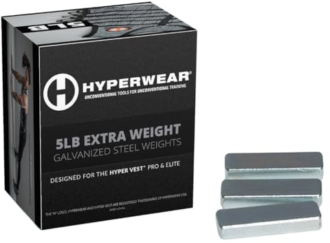 HYPERWEAR Booster Pack for Hyper Vest PRO Weighted Vests - Set of 35 Extra Weights (5lbs Total)
