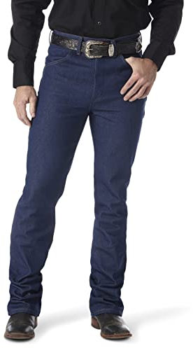 Wrangler Jean Bootcut Western pour Homme Coupe Slim fit jeanwestern Bootcut, Bleu Marine, 32W x 31L