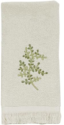 Avanti Linens Greenwood Fingertip Towel, Ivory, 18.00 x 11.00