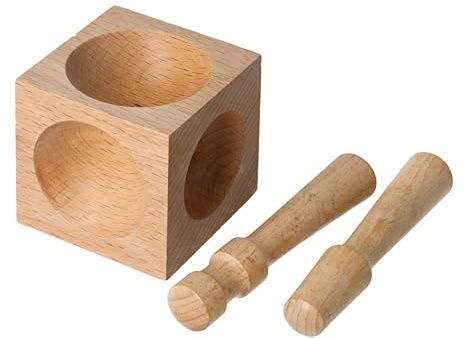 Vintaj Tools Dapping Block Wood 2 Punches