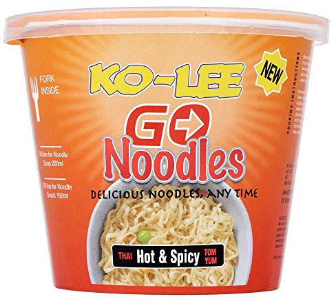 Ko-lee Go Cup Noodles Hot and Spicy Flavour 65 g (Pack of 6)
