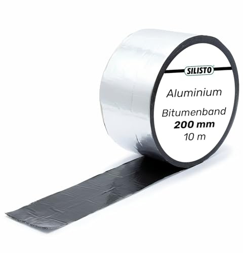 SILISTO Bitumentejp, reparationstejp 200 mm x 10 meter, färg aluminium