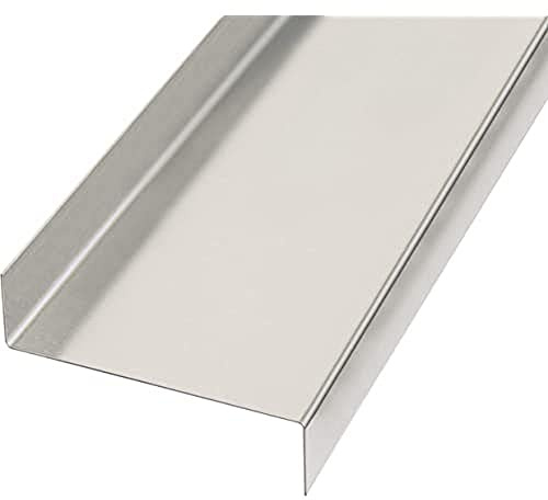 Alberts 462956 Glattblech | gekantet, Z-Form | Aluminium, natur | 1000 x 18 x 63 x 18 mm