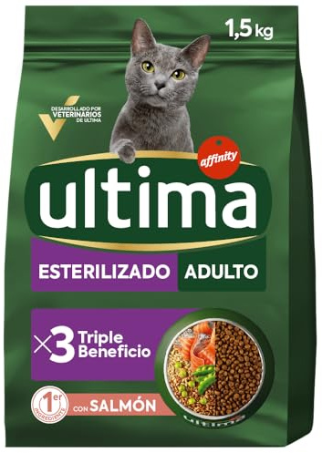 ultima Pienso para Gatos Esterilizados Adultos con Salmón - 1.5 kg