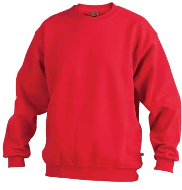WÜRTH MODYF Sweatshirt für Herren & Damen in rot - moderner Arbeitspullover, perfekt für Handwerk, Werkstatt, Arbeiten im Freien - Größe L