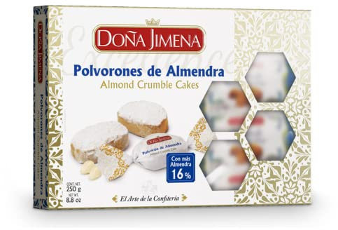 Doña Jimena Polvorones à Base de Farine de Blé/d'Amandes Grillées 250 g 1 Unité