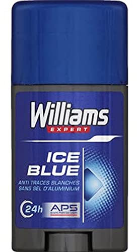 Williams Déodorant pour Homme Stick Ice Blue, Parfum Frais, Sans Alcool, Protection de la Peau, 75 ml
