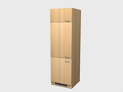 Smart Möbel Küchen Geräteumbauschrank 60 cm breit für den Kühlschrank in Buche - Namu
