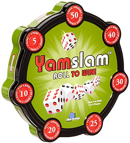 Yamslam Fun Chance and Strategy Family Dice Game for Kids and Adults by Blue Orange Games - 1 to 4 Players, Ages 8+