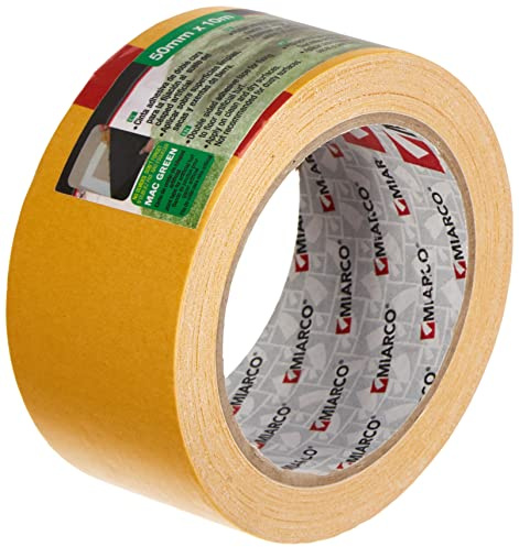 MIARCO 17741 - Cinta doble cara para fijación de césped artificial 50mm x 10m