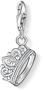 THOMAS SABO Damen Charm-Anhänger Krone Charm Club 925 Sterling Silber 1011-001-12