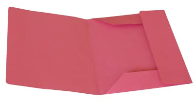 Carpeta 3 solapas de cartón Manilla 150 gr - 25 x 33 cm Paquete 50 unidades rojo