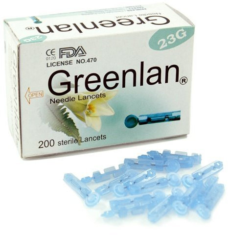 Greenlan Blood Lancet Needles 23G/26G/28G 200pcs (28G)